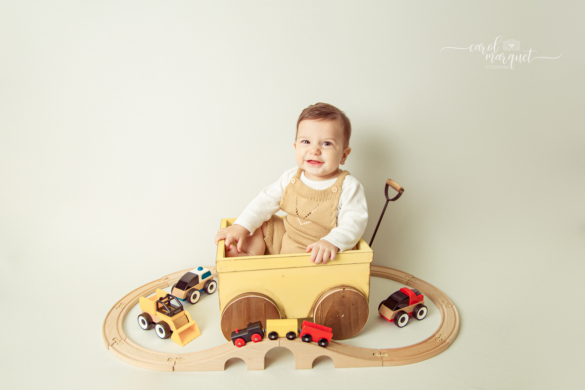 acompanhamento trimestral fotografia infantil retrato ensaio família príncipe floresta trem carrinho Niterói Rio de Janeiro