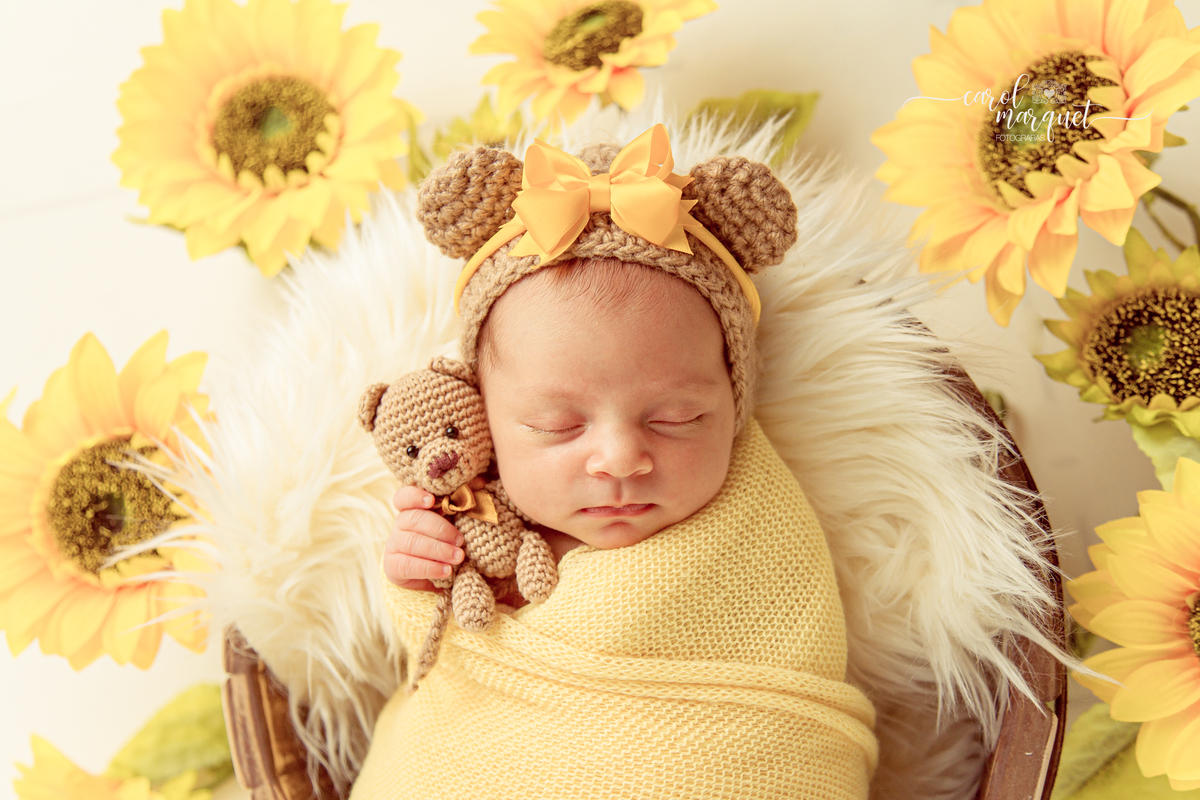 newborn recém nascido bebê neném criança Niterói Rio de Janeiro fotografia ensaio infantil domicílio família princesa alice no país das maravilhas jardim girassol floresta páscoa coelho