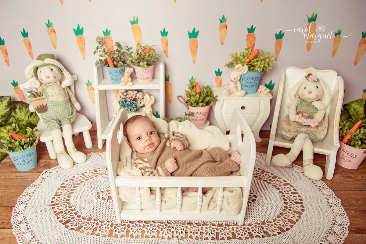 bebê acompanhamento bimestral mensal trimestral família fotografia retrato Niterói RJ coelho páscoa irmãos