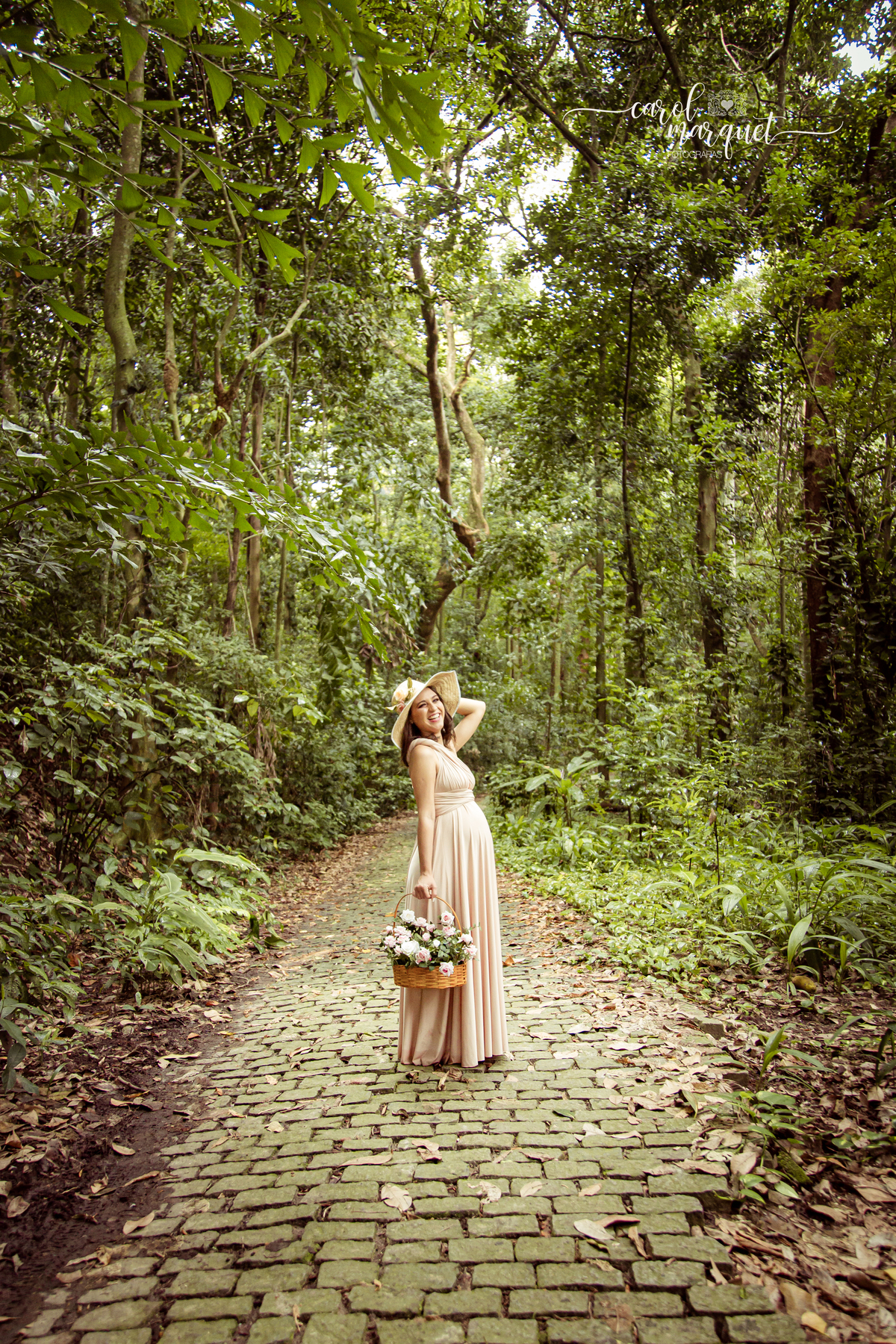 Parque Lage Rio de Janeiro Boho Romântico Gestante Gestação Casal Bebê doce espera floresta