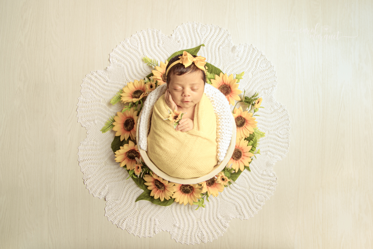 newborn recém nascido Niterói Rio de Janeiro princesa irmãs família fotografia retrato ensaio fotográfico girassol flores jardim