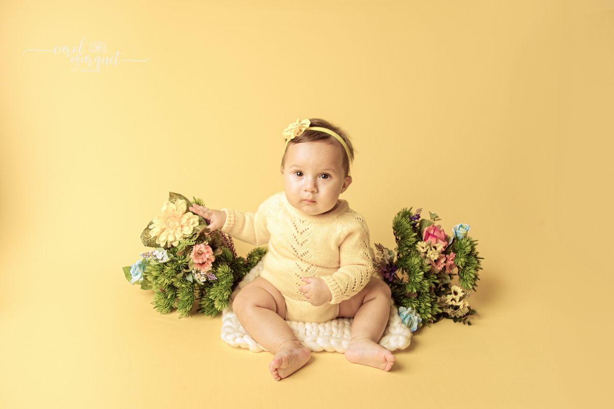 acompanhamento trimestral ensaio fotográfico fotografia retrato foto infantil flores floresta jardim princesa menina bebê família Niterói Rio de Janeiro