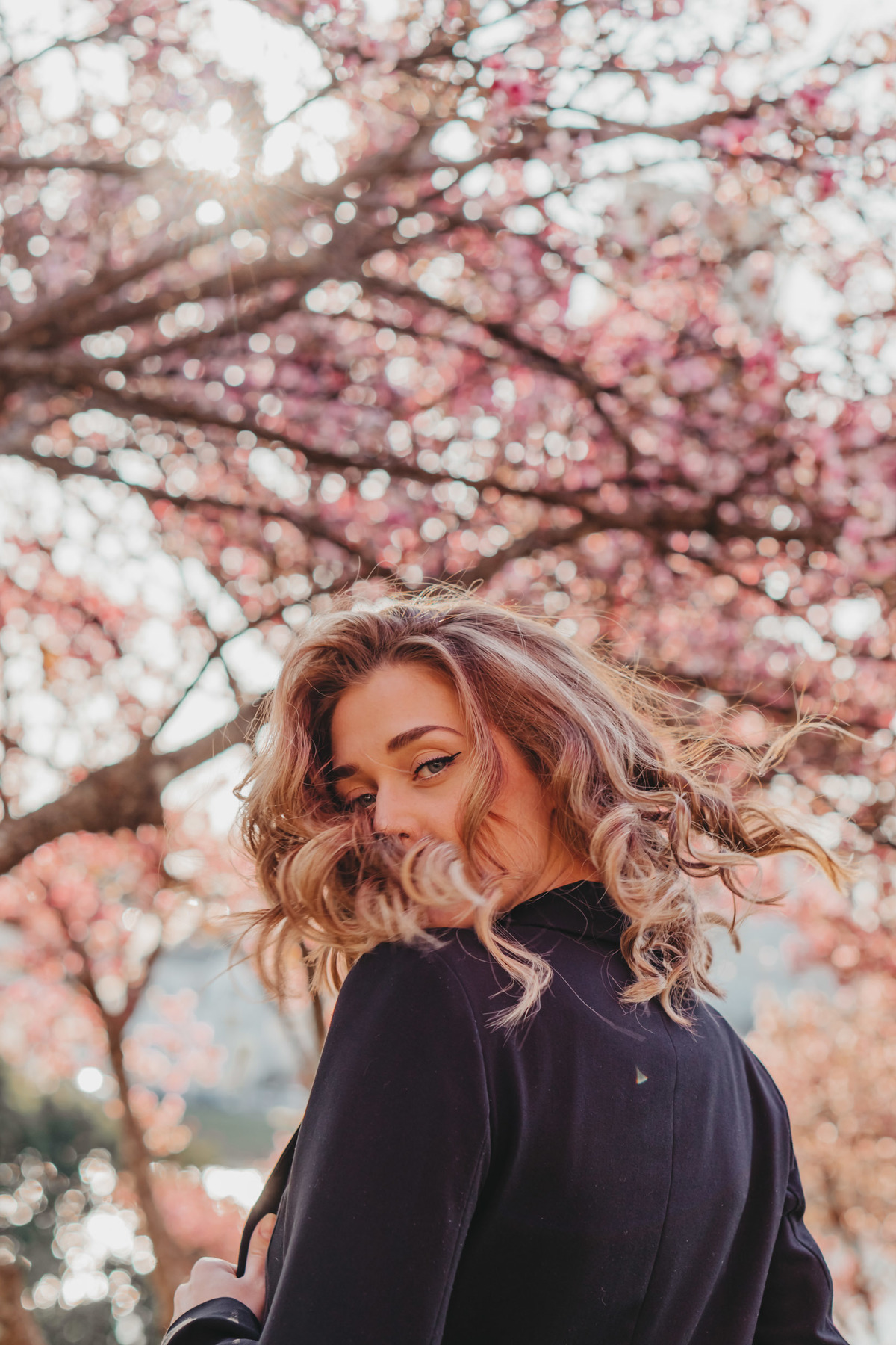 Ensaio nas cerejeiras