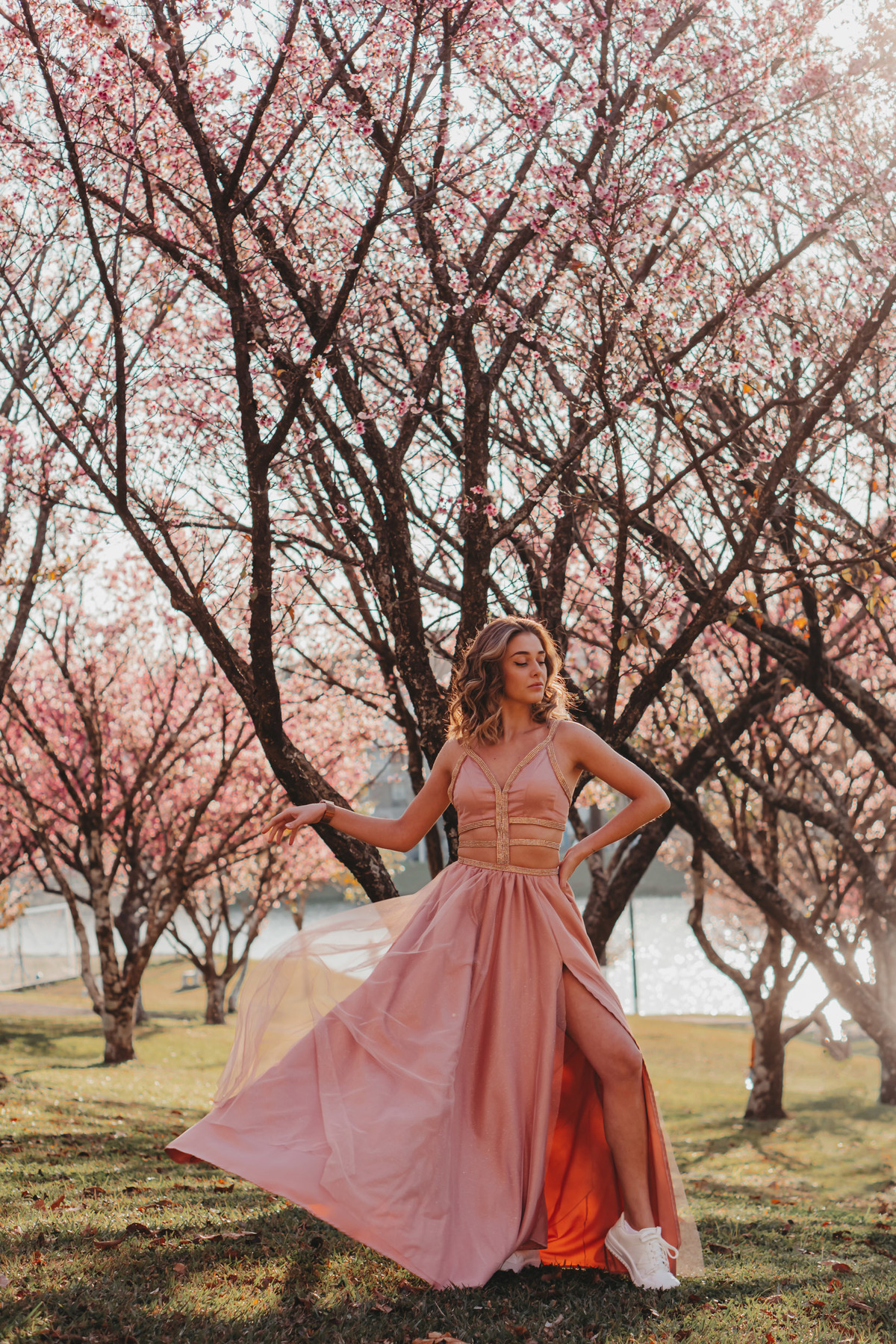 Ensaio nas cerejeiras