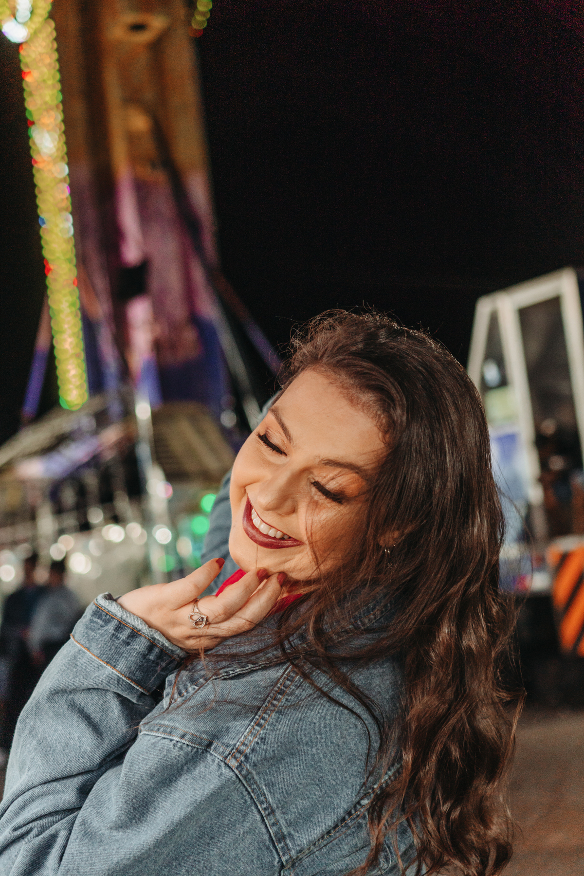 ensaio urbanoem parque de diversão