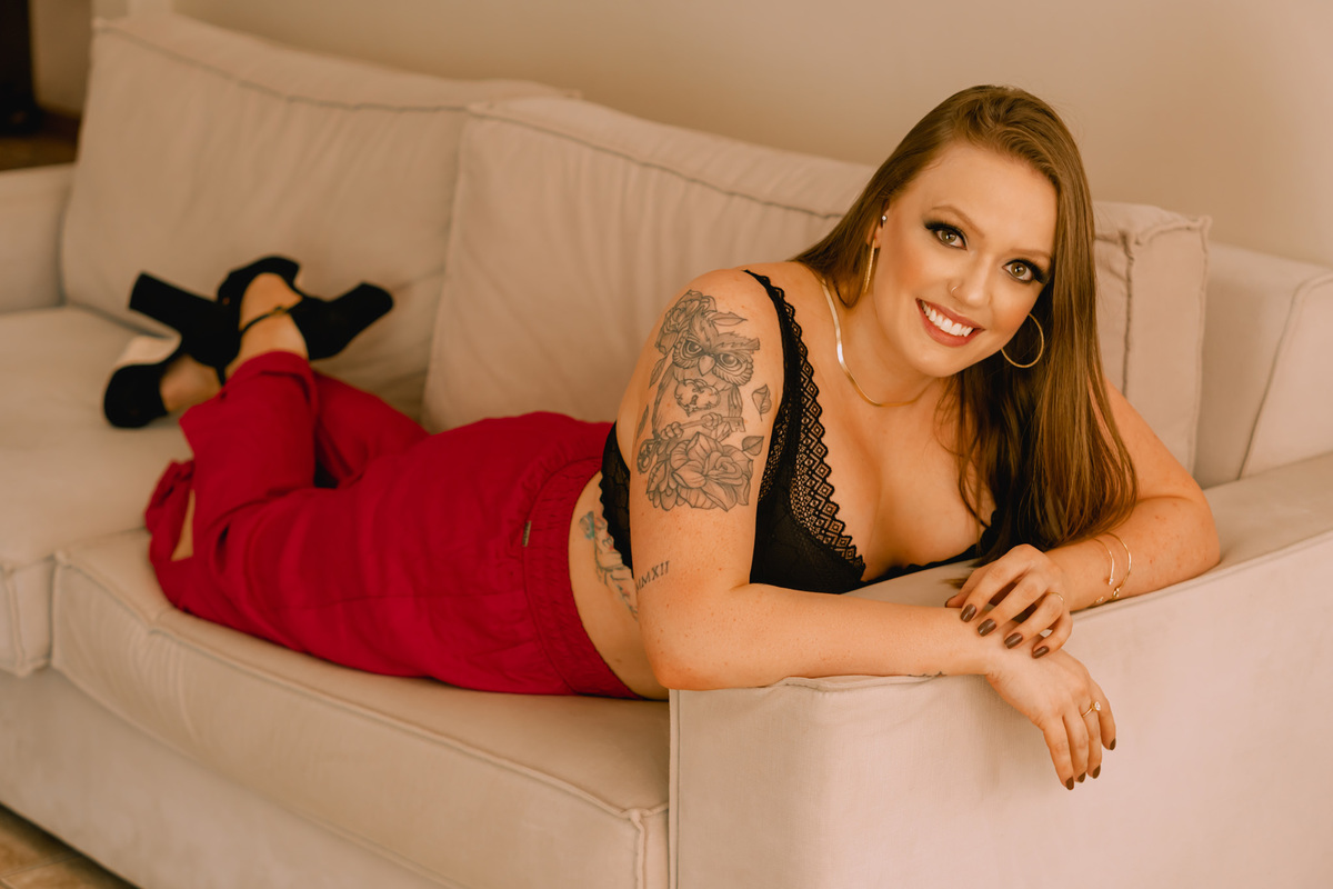 Ensaio intimista em casa