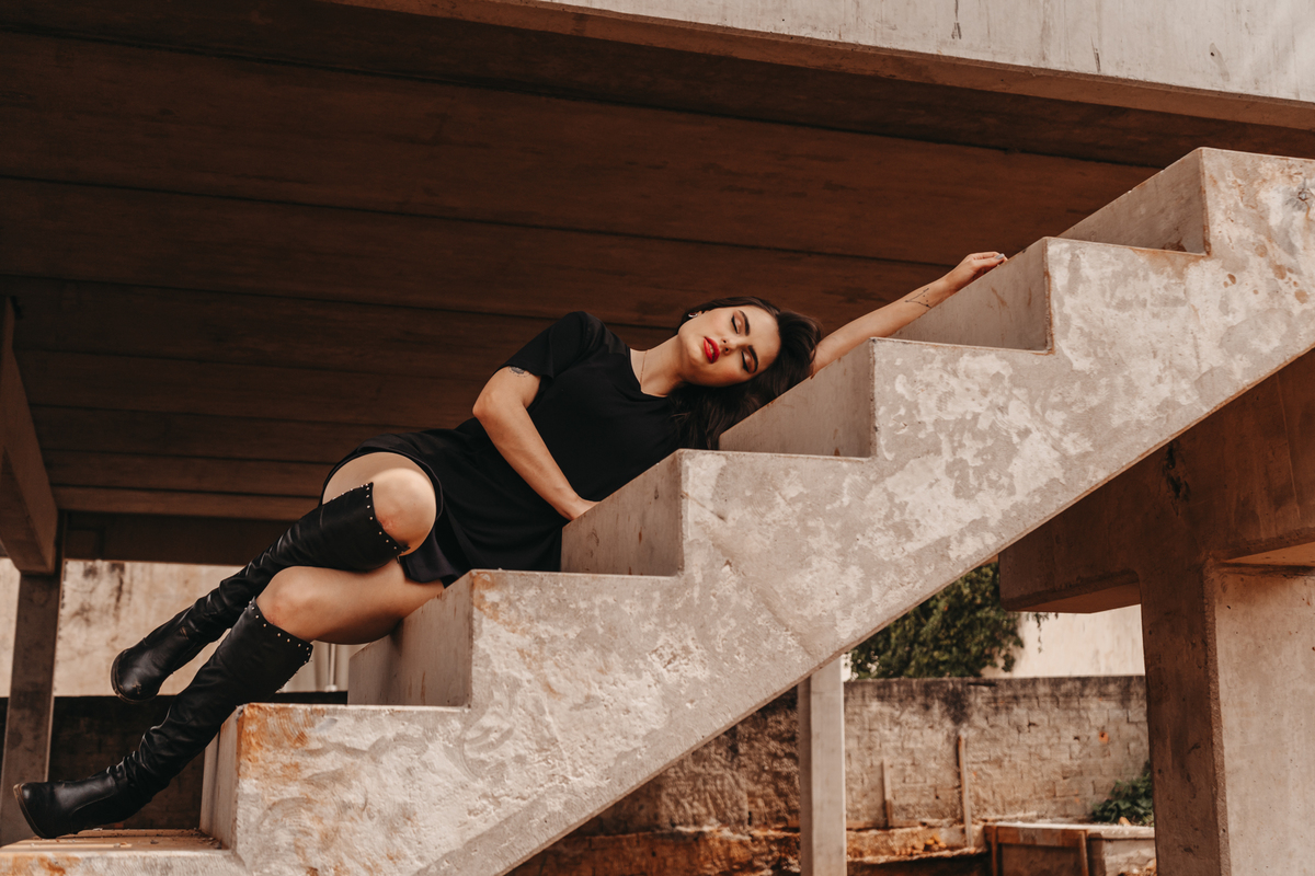 foto intimista feminina urbana