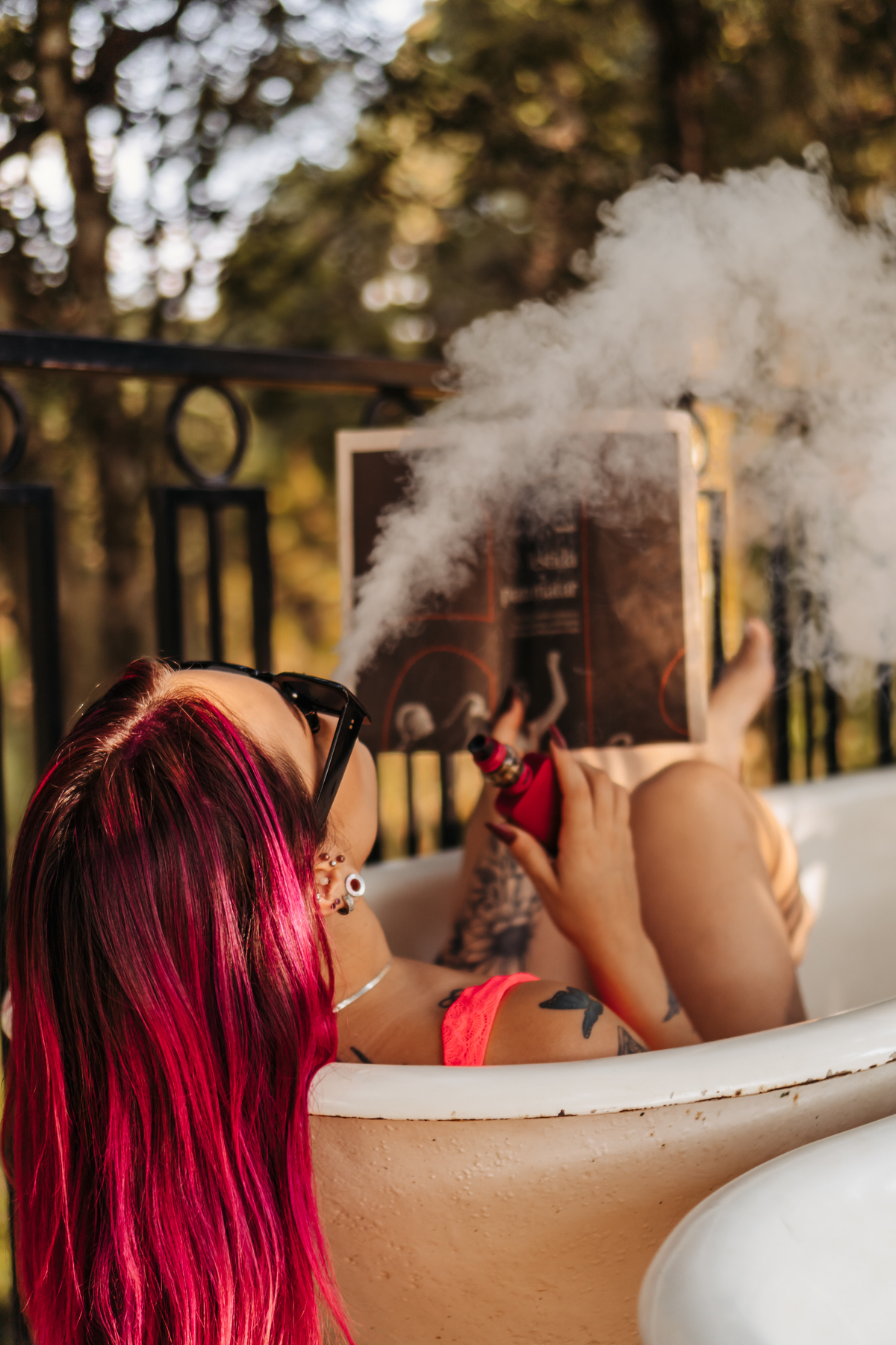 ensaio intimista na banheira