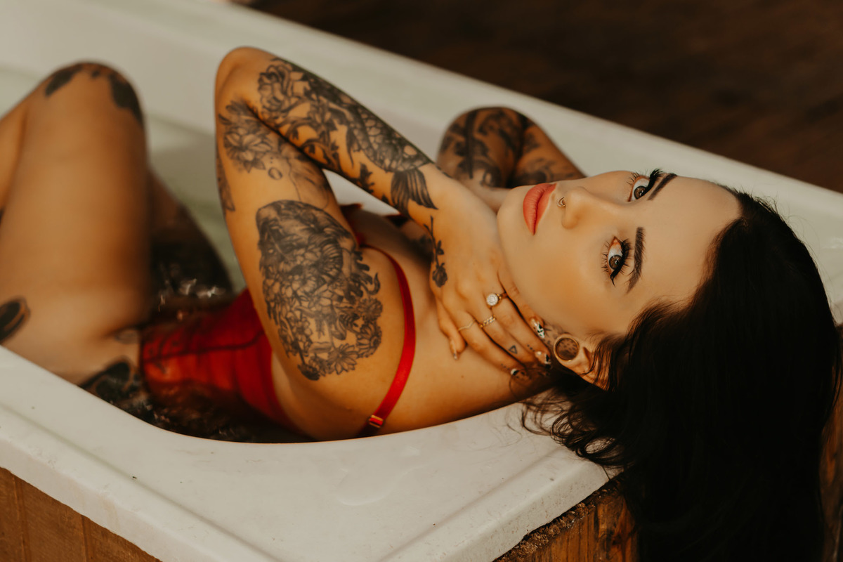 Ensaio Feminino Banheira