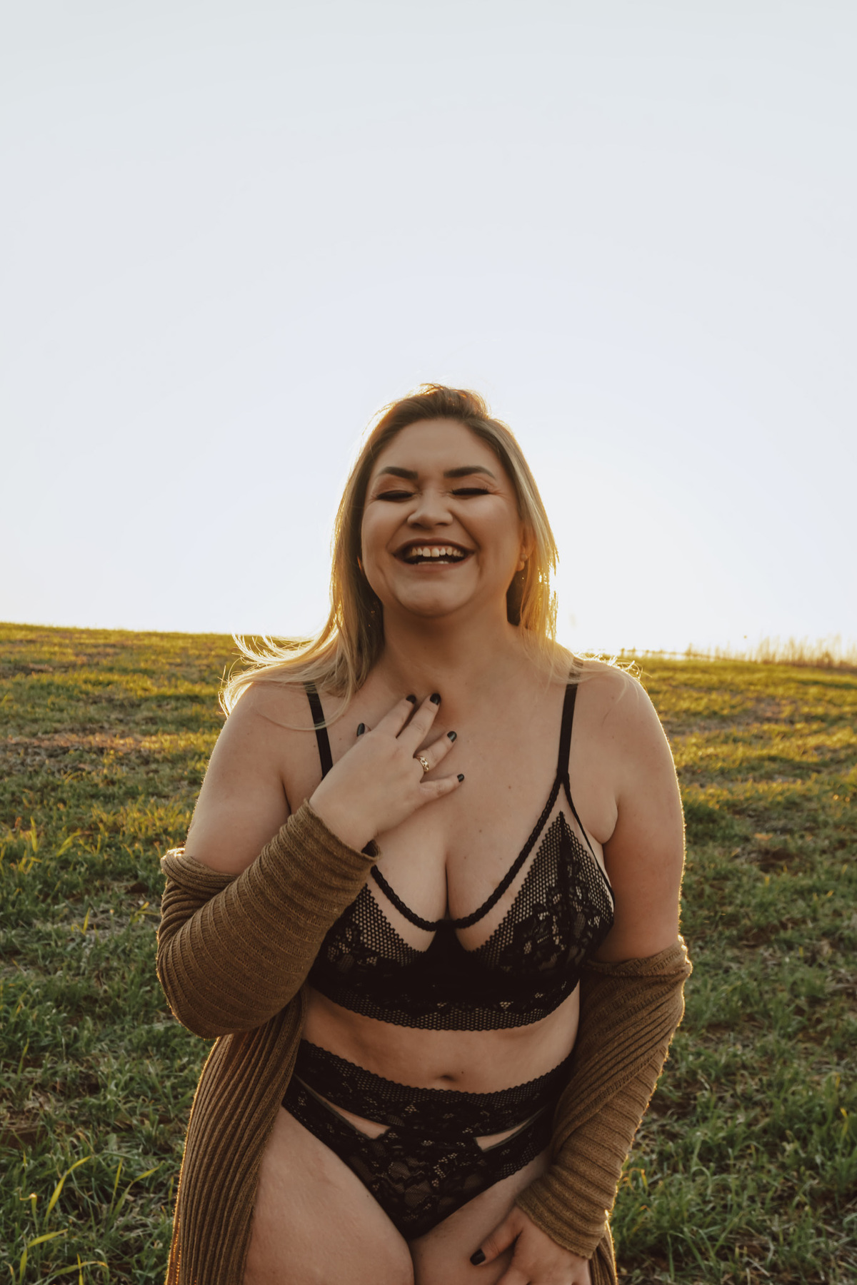 Fotos femininas sensuais na natureza