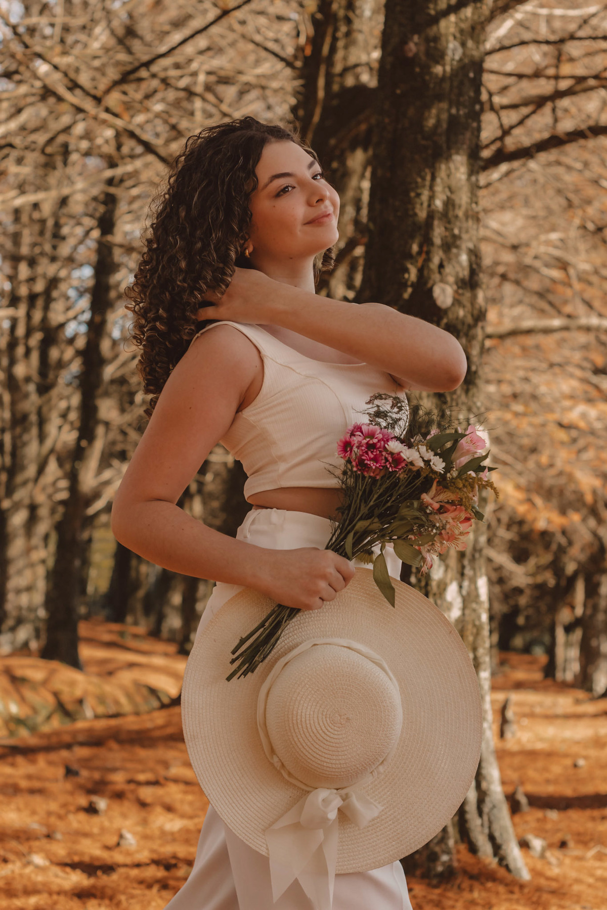 Ensaio feminino com look branco