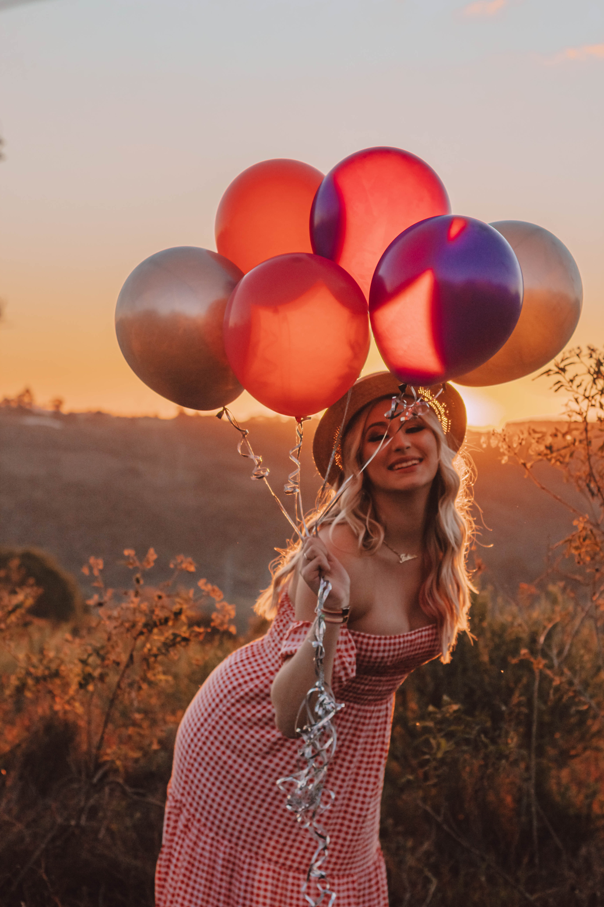 Ensaio de 15 anos com balões