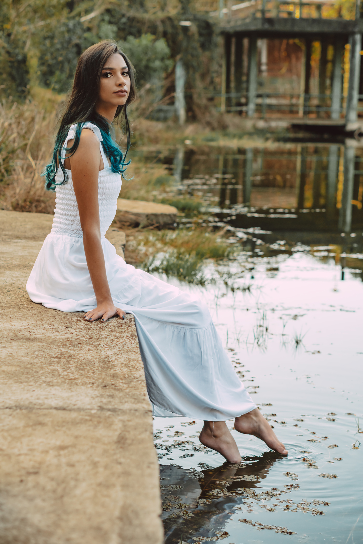 Foto de 15 anos feita em um rio