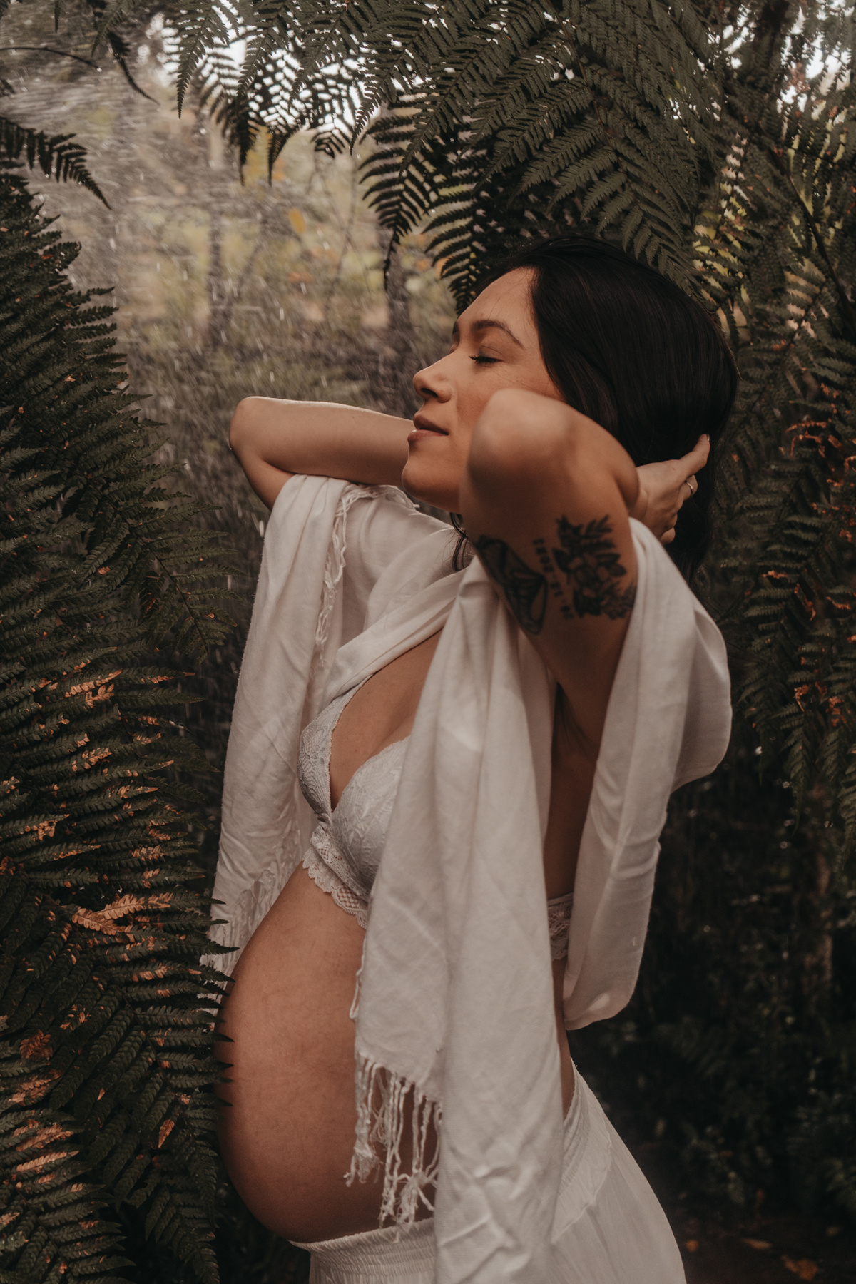 Ensaio gestante água