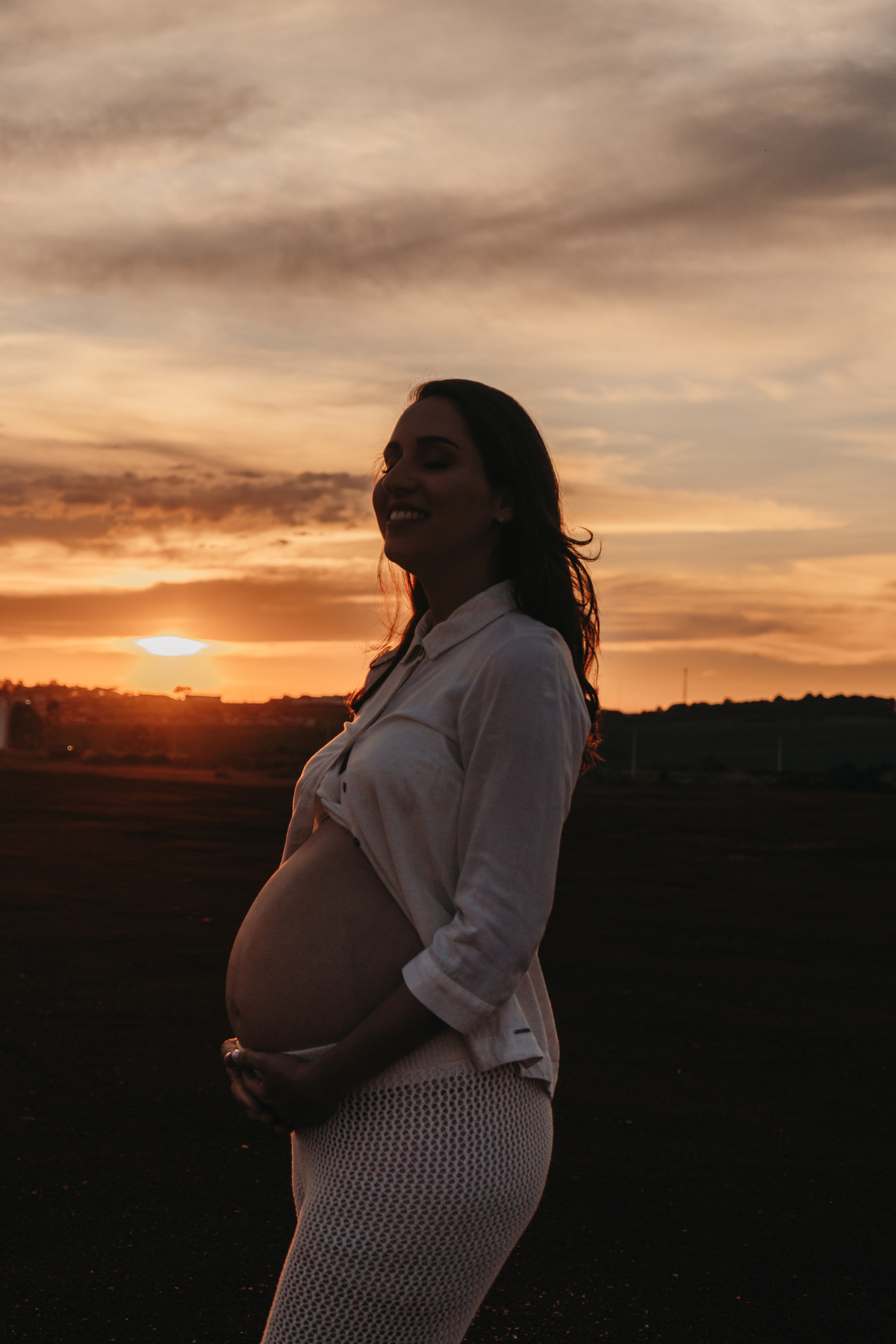 foto gestante natureza