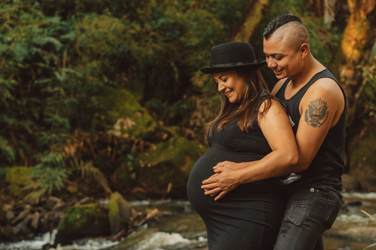 Ensaio gestante em casal