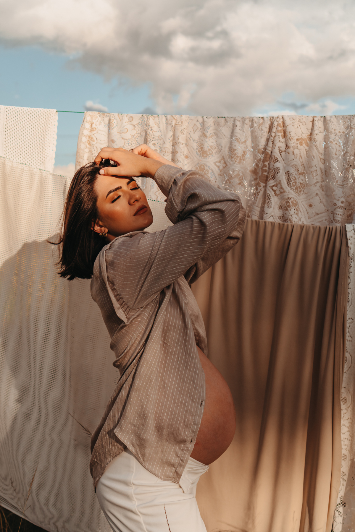 Ensaio gestante moderno