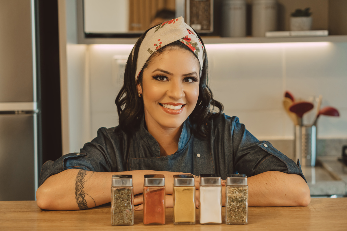 Ensaio corporativo nutricionista pensando em conteúdos sobre tempero