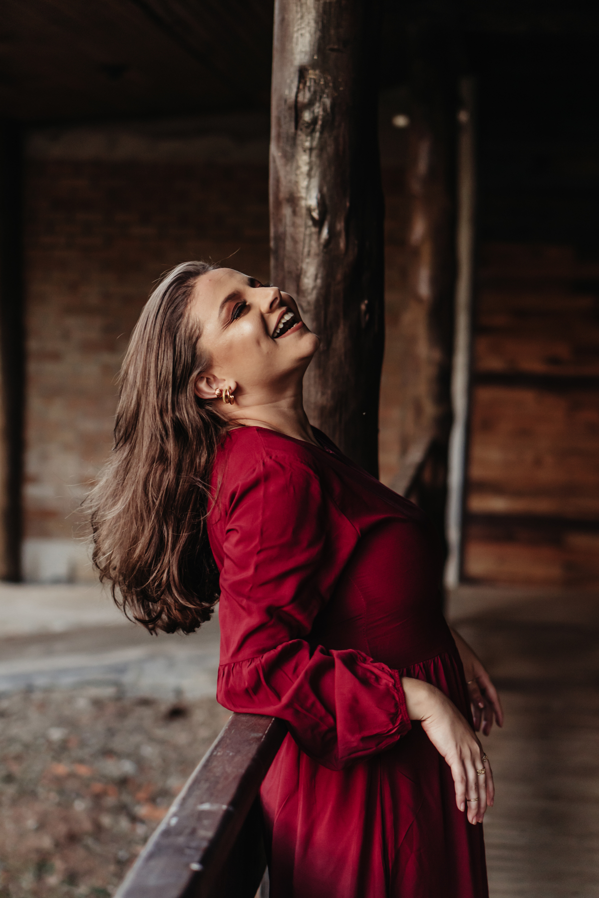 Ensaio feminino no inverno