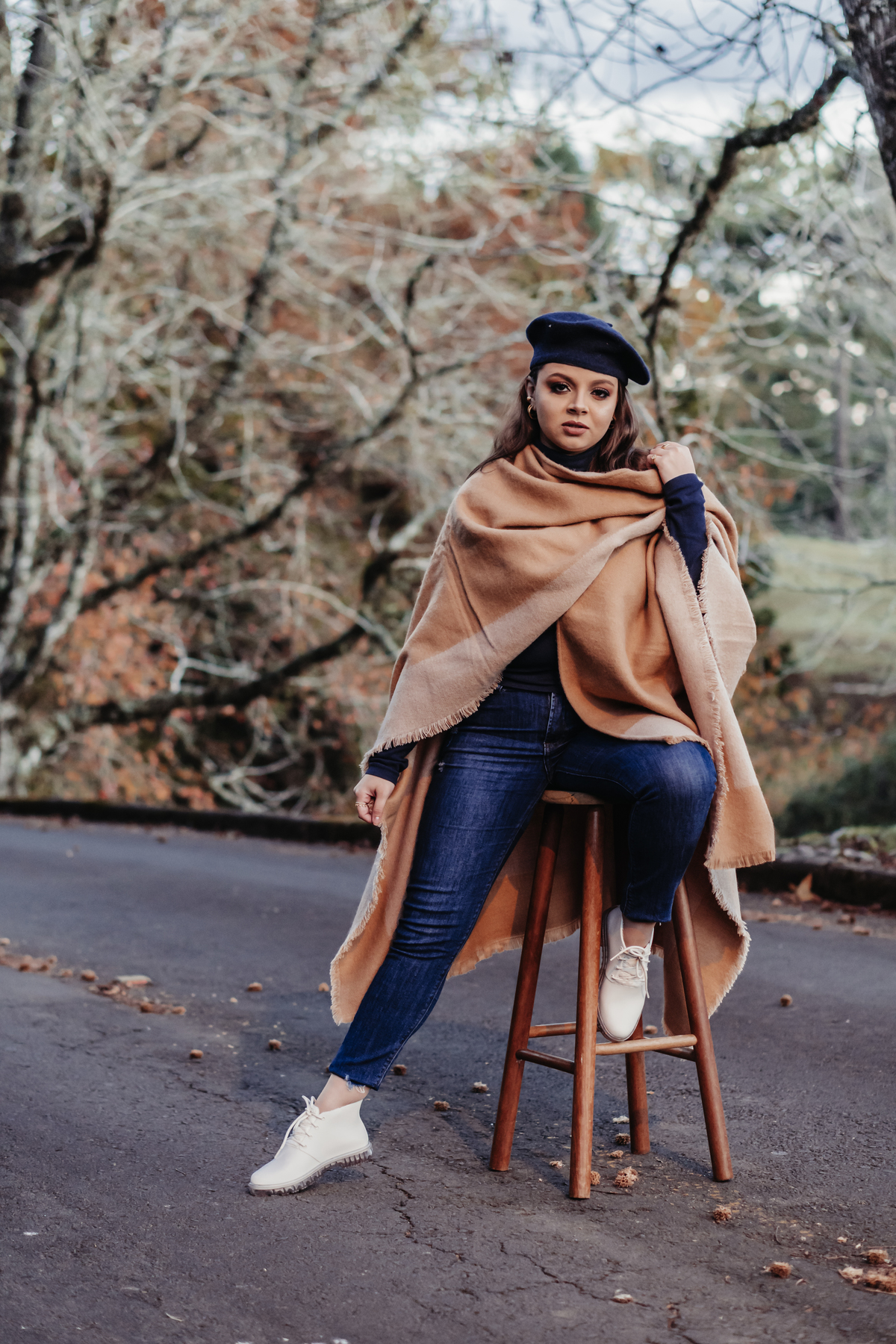 Ensaio feminino no inverno