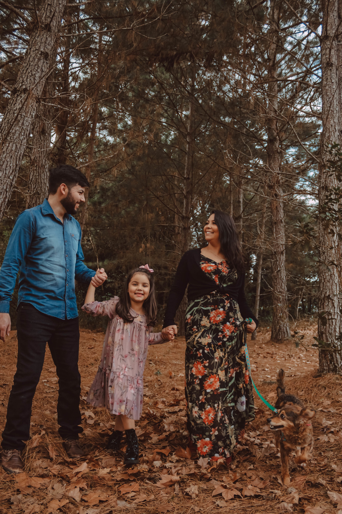 Ensaio família feito em um parque