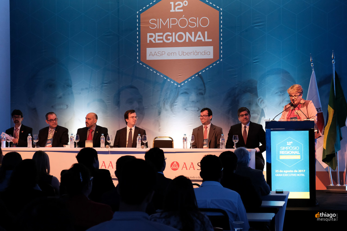 Décimo Segundo Simpósio Regional da AASP em Uberlândia, registro corporativo do fotografo Thiago Mesquita