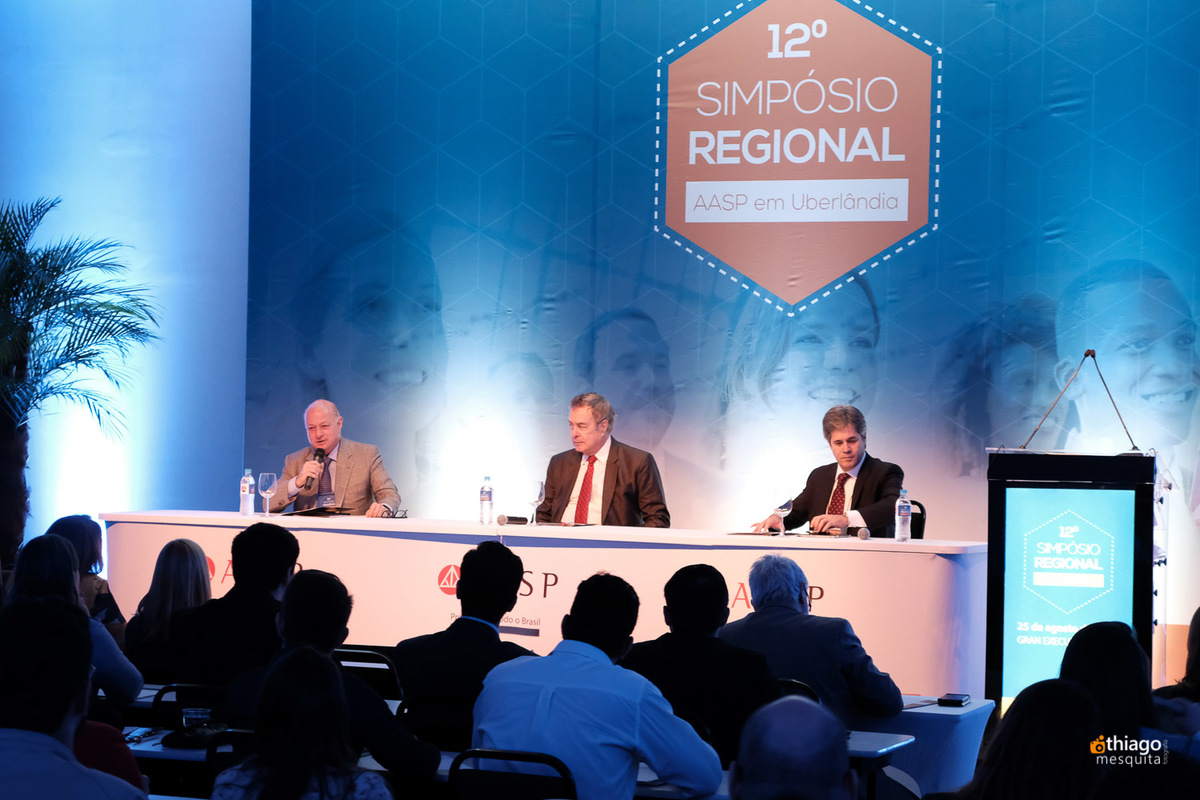 Décimo Segundo Simpósio Regional da AASP em Uberlândia, registro corporativo do fotografo Thiago Mesquita