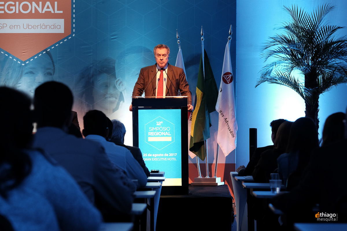 Décimo Segundo Simpósio Regional da AASP em Uberlândia, registro corporativo do fotografo Thiago Mesquita