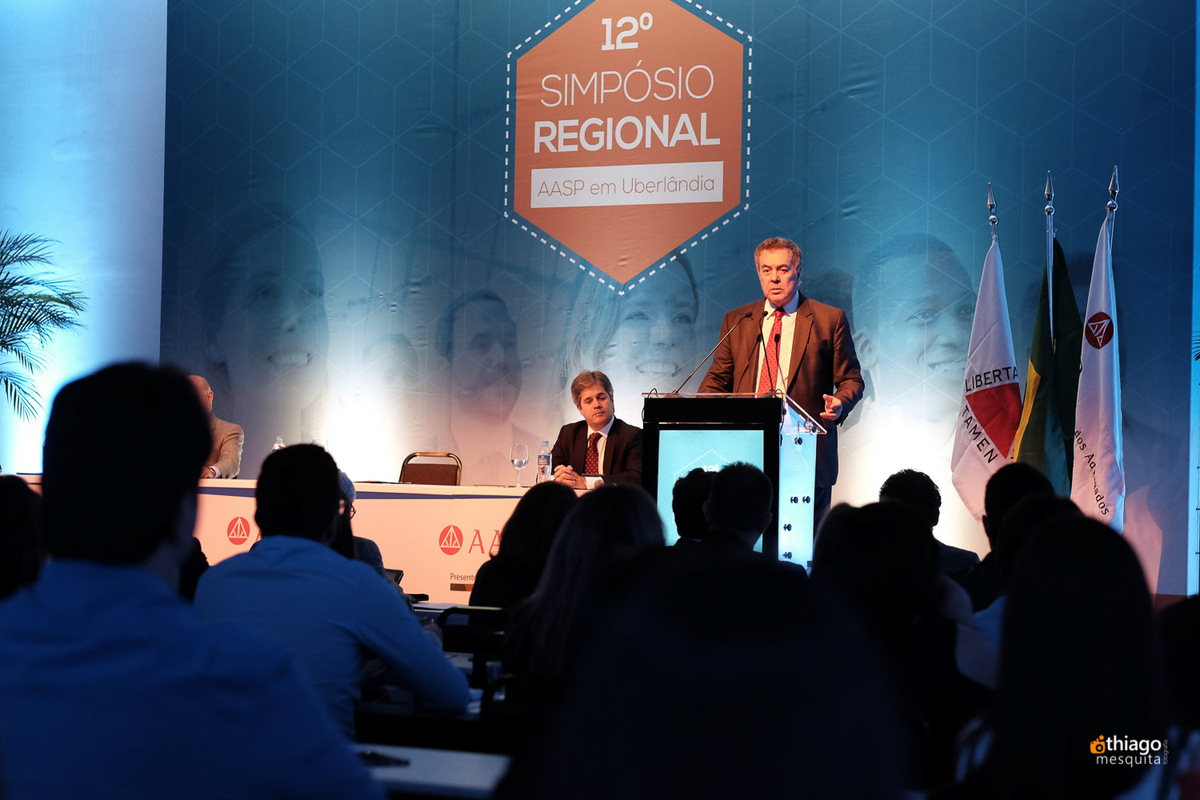 Décimo Segundo Simpósio Regional da AASP em Uberlândia, registro corporativo do fotografo Thiago Mesquita