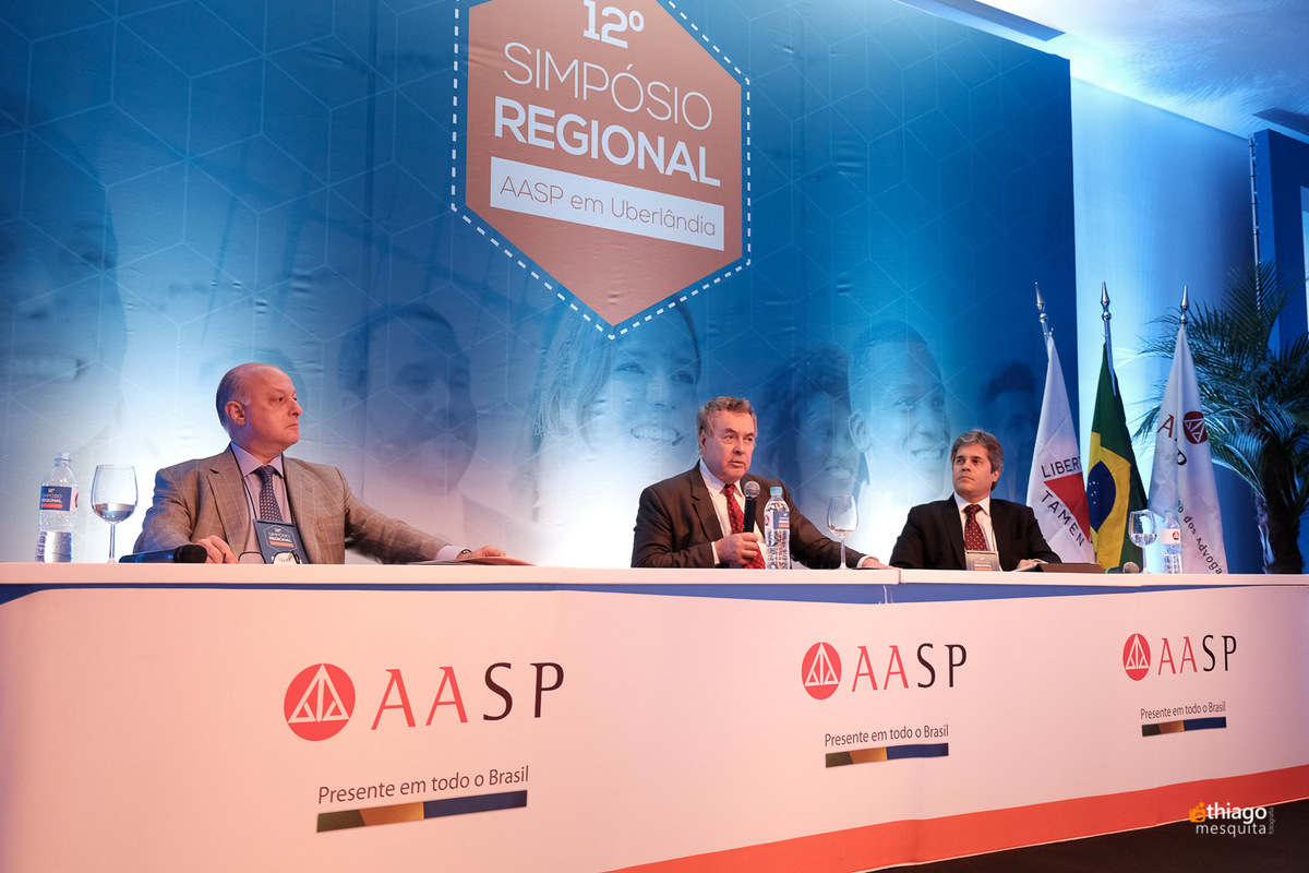 Décimo Segundo Simpósio Regional da AASP em Uberlândia, registro corporativo do fotografo Thiago Mesquita