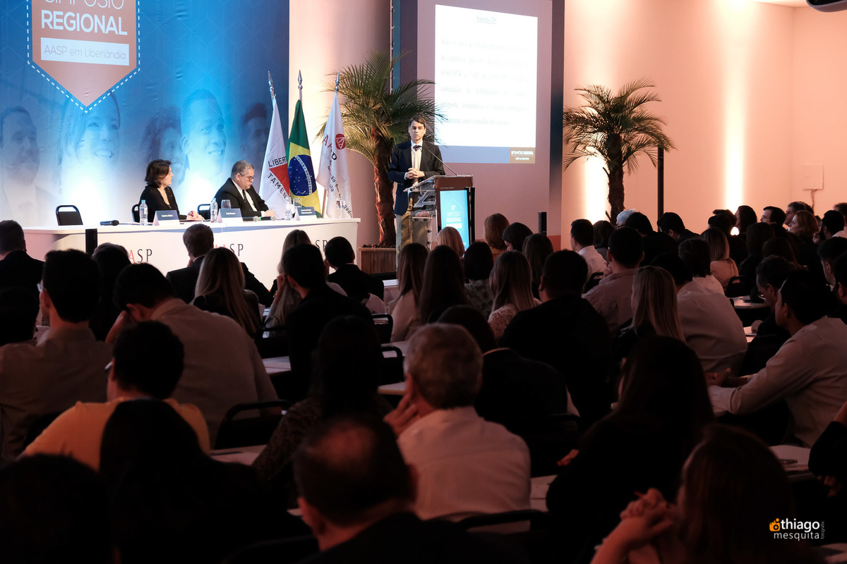 Décimo Segundo Simpósio Regional da AASP em Uberlândia, registro corporativo do fotografo Thiago Mesquita