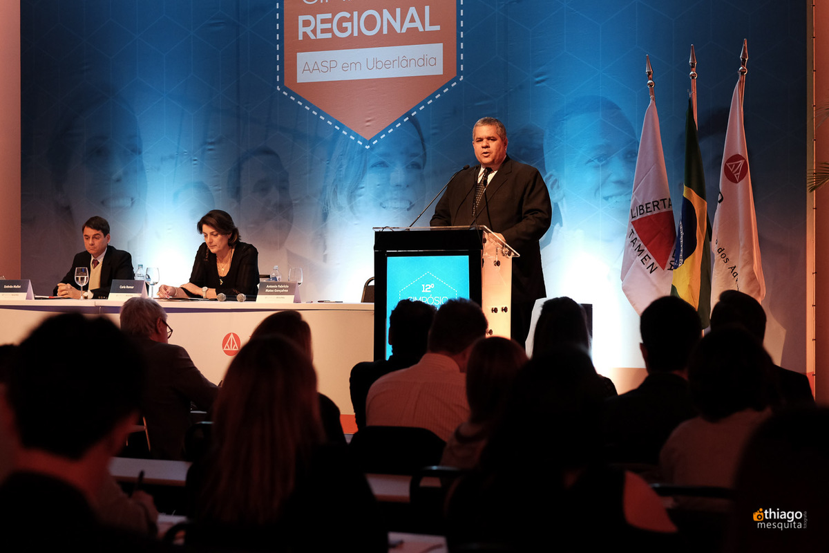 Décimo Segundo Simpósio Regional da AASP em Uberlândia, registro corporativo do fotografo Thiago Mesquita