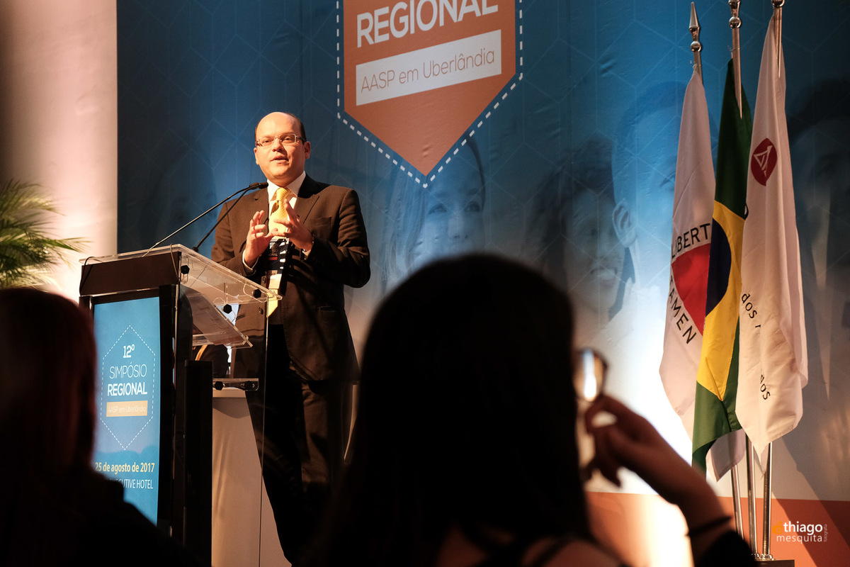 Décimo Segundo Simpósio Regional da AASP em Uberlândia, registro corporativo do fotografo Thiago Mesquita