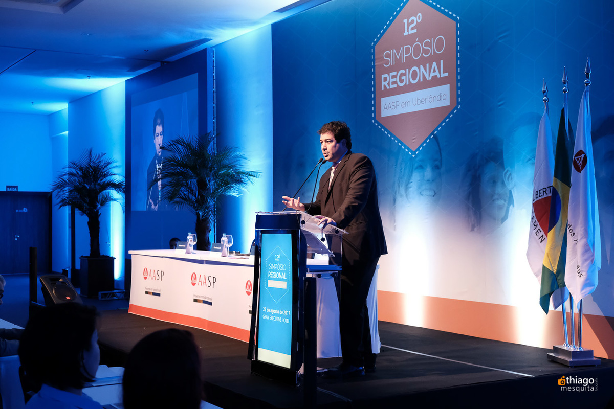 Décimo Segundo Simpósio Regional da AASP em Uberlândia, registro corporativo do fotografo Thiago Mesquita