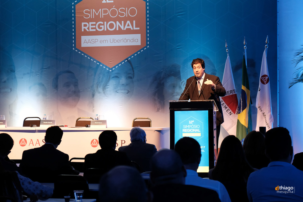 Décimo Segundo Simpósio Regional da AASP em Uberlândia, registro corporativo do fotografo Thiago Mesquita