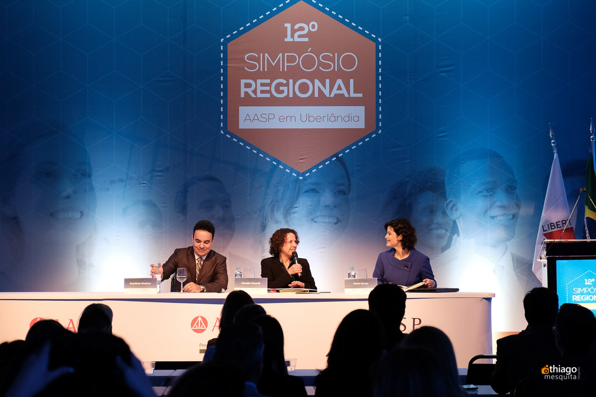 Décimo Segundo Simpósio Regional da AASP em Uberlândia, registro corporativo do fotografo Thiago Mesquita