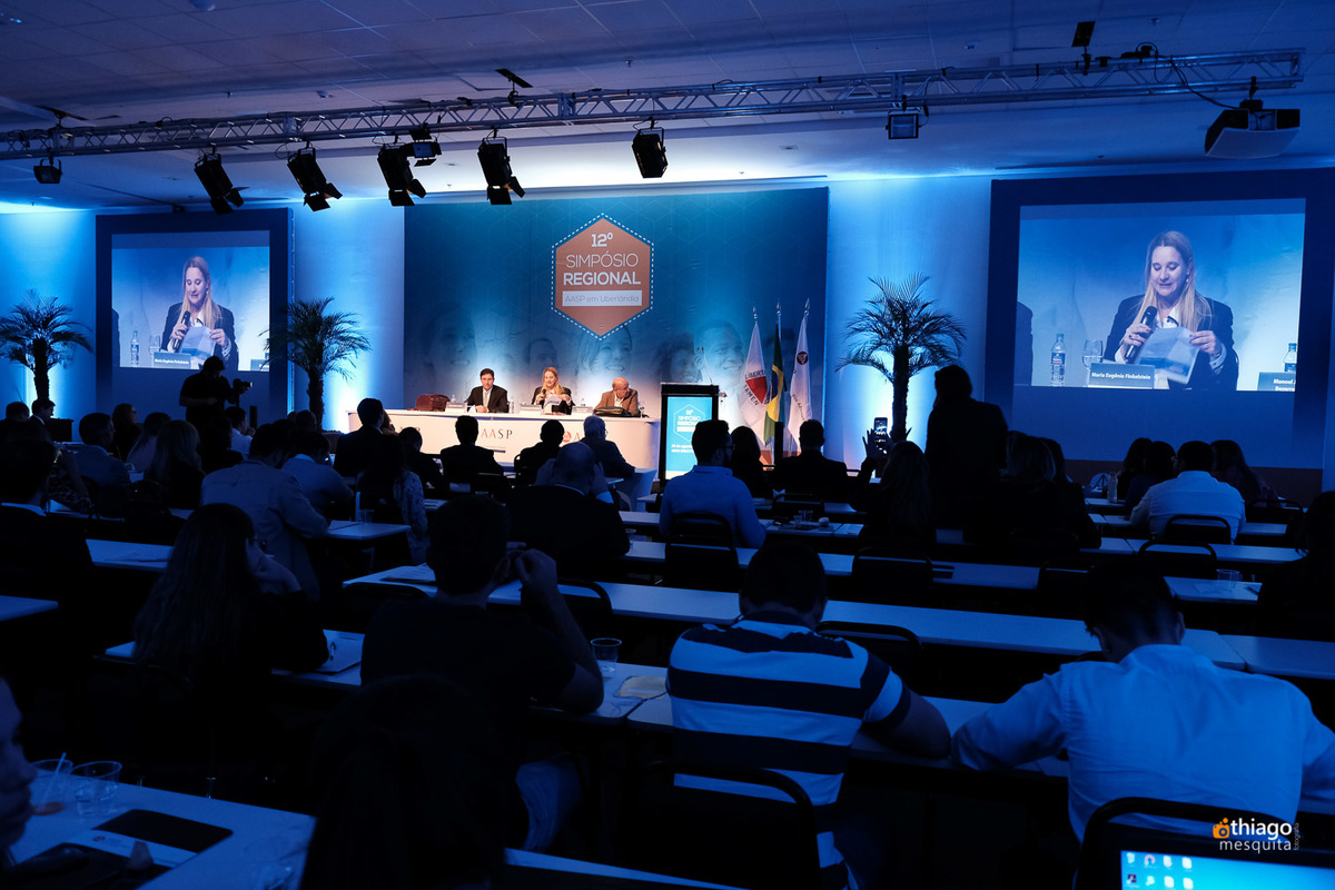 Décimo Segundo Simpósio Regional da AASP em Uberlândia, registro corporativo do fotografo Thiago Mesquita