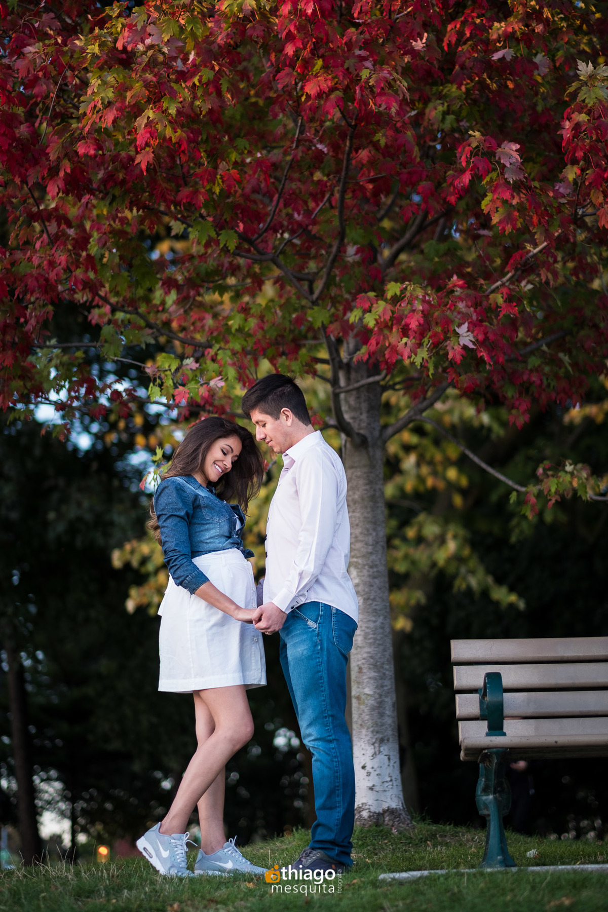 Trillium Park. Sessão de fotos do casal Manoela e Marcos, esperando pelo pequeno Mathias. Uma gestação tranquila. Fotos tiradas por Thiago Mesquita, destination Photorapher de Uberlândia