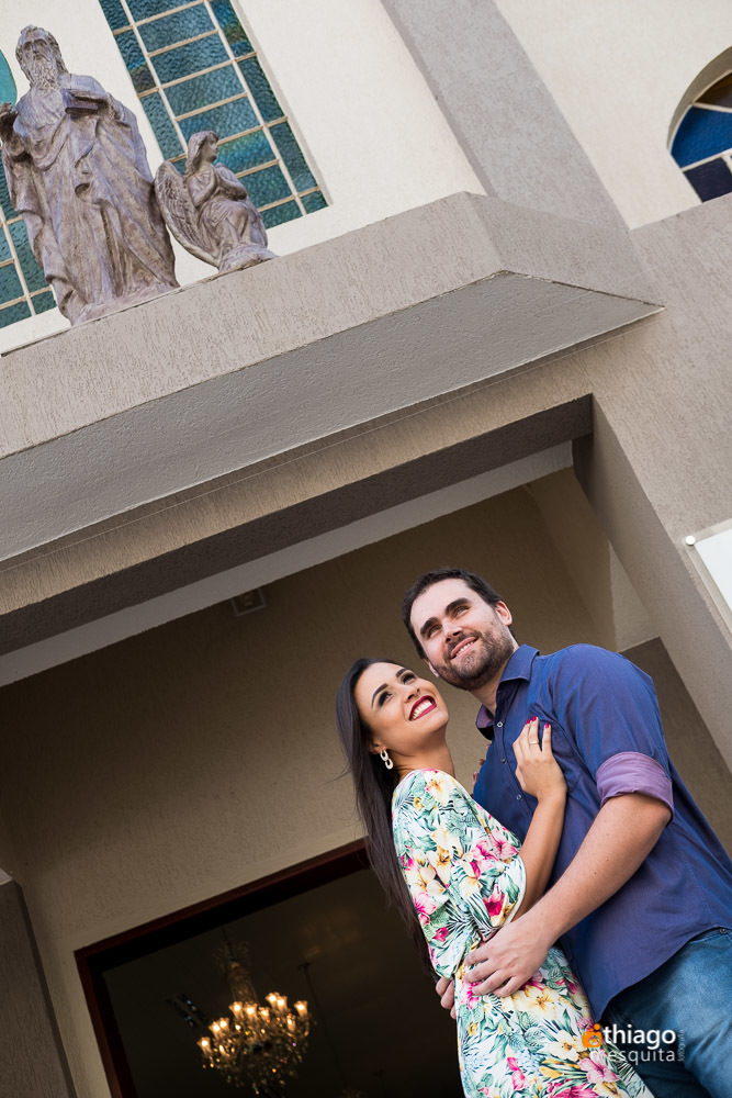 PreWedding na Igreja São Mateus em Uberlândia, registro do fotografo Thiago Mesquita