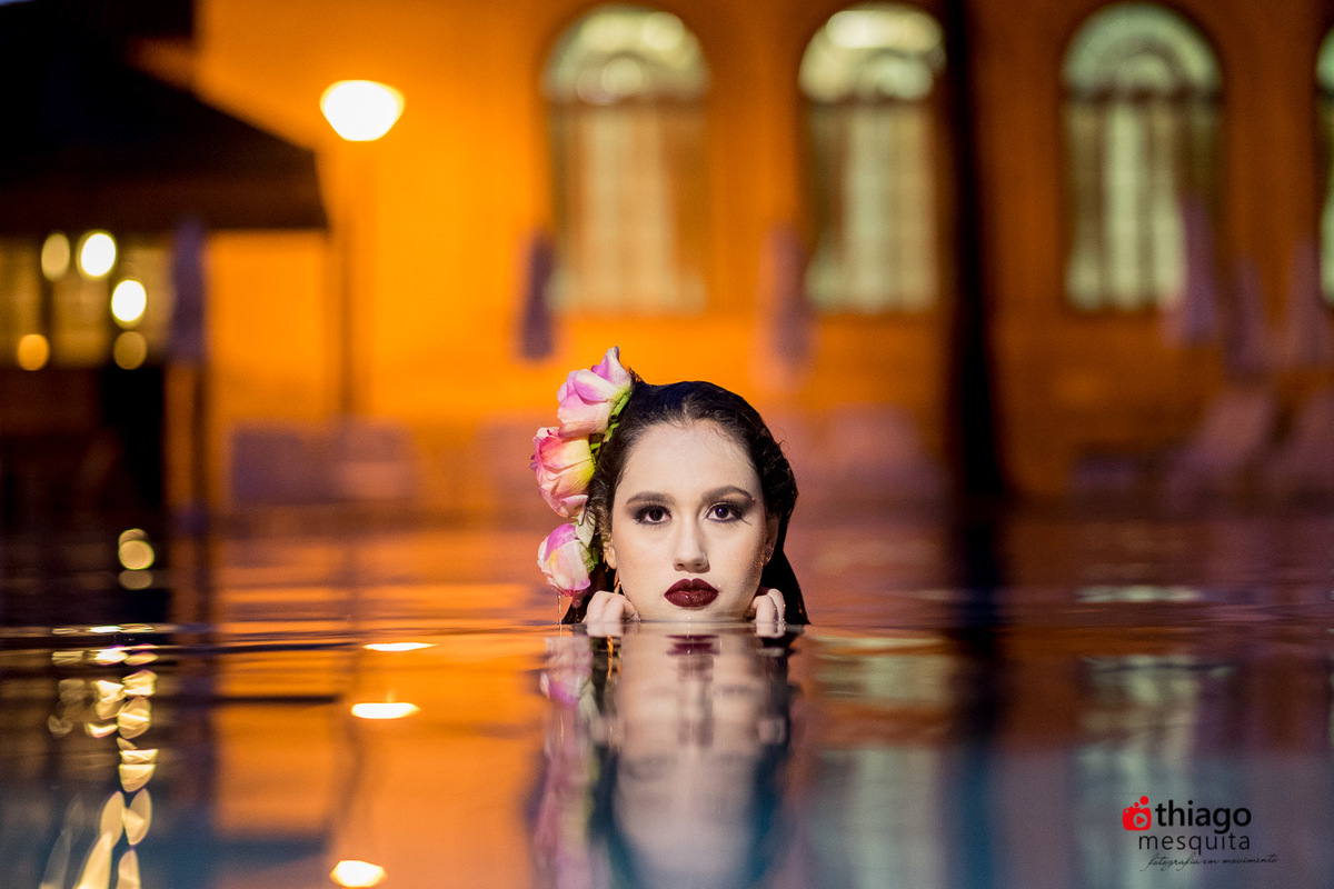 Mariana realizando seu book de 15 anos em Araxá junto ao fotografo Thiago Mesquita