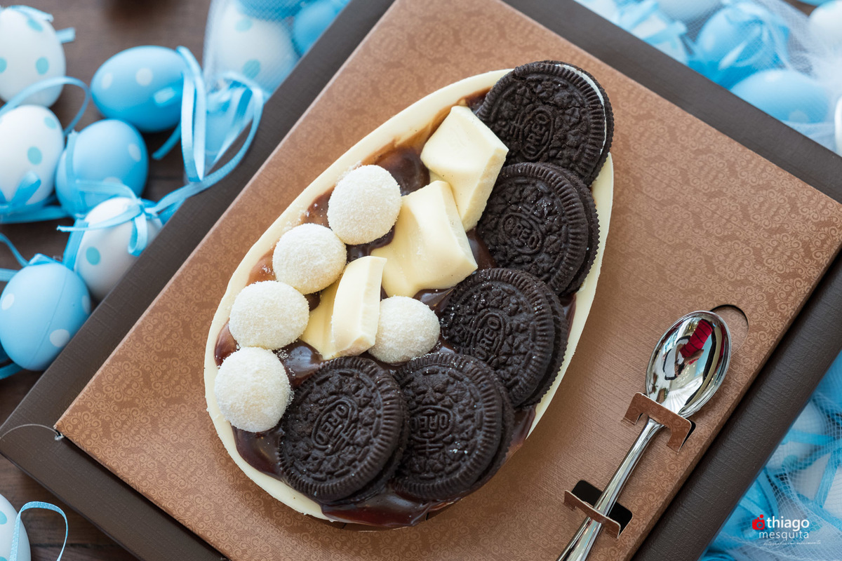 Cardápio da Pascoa da Confeitaria Uai Cakes em Uberlândia, fotografia de Alimentos Thiago Mesquita, ovo de colher negresco
