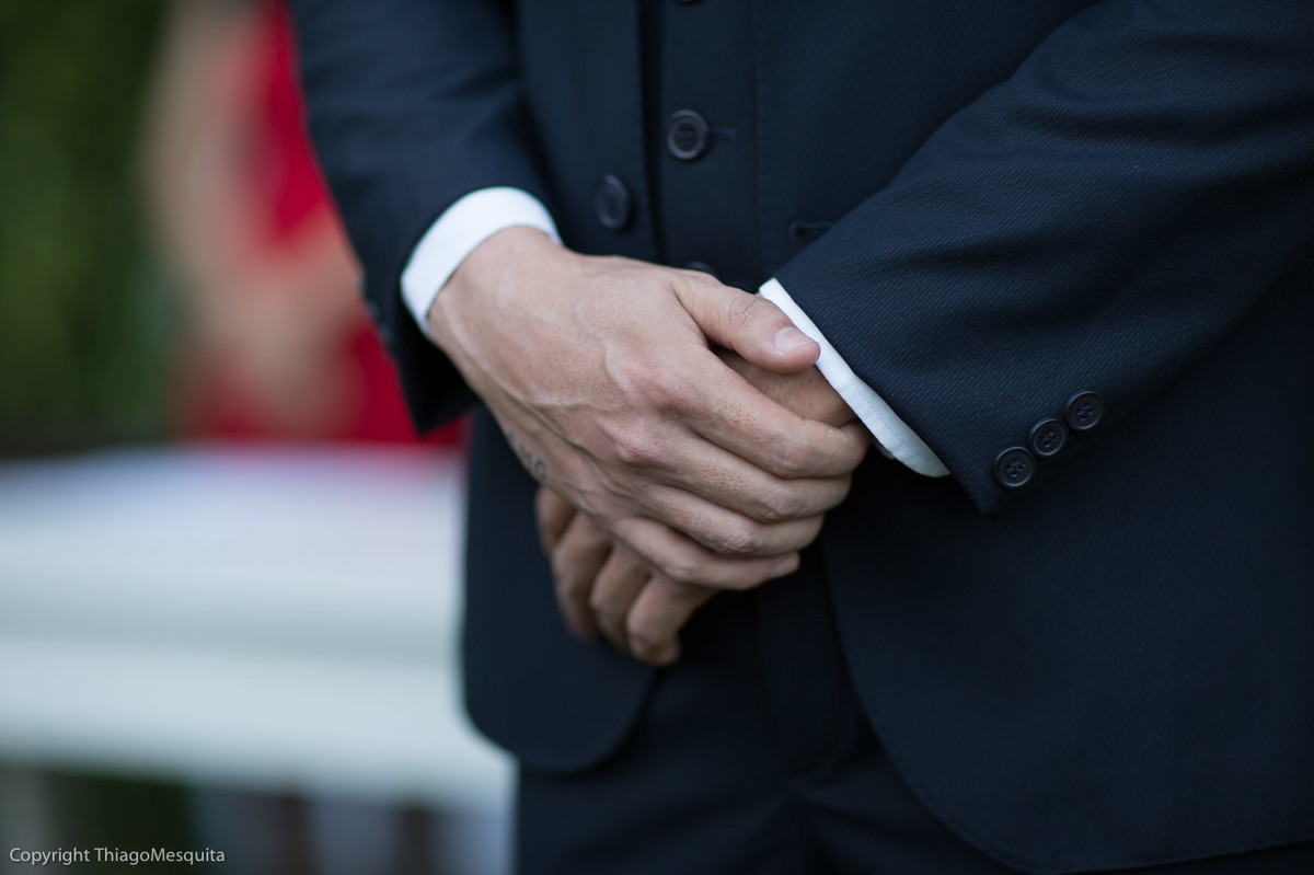 alinhamento no terno e manga