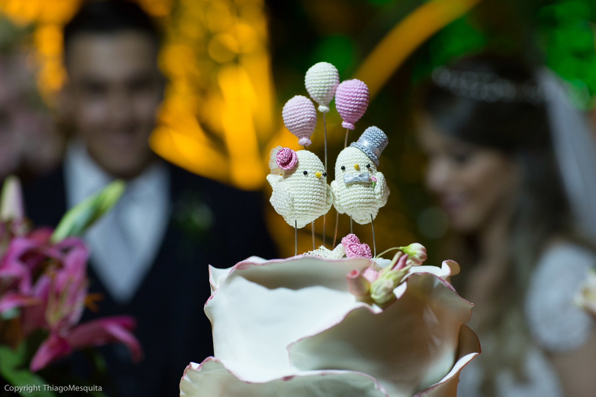 topo de bolo passarinhos pombinhos