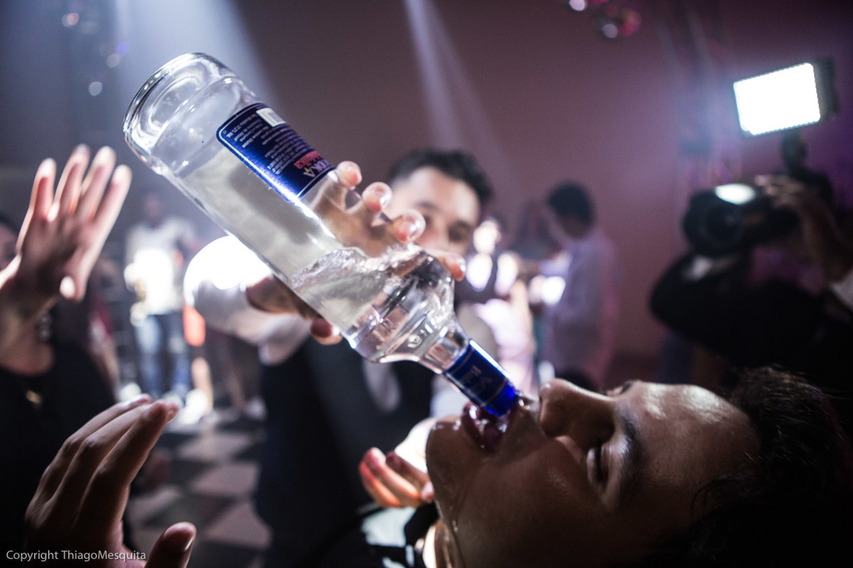 wisky na pista de dança