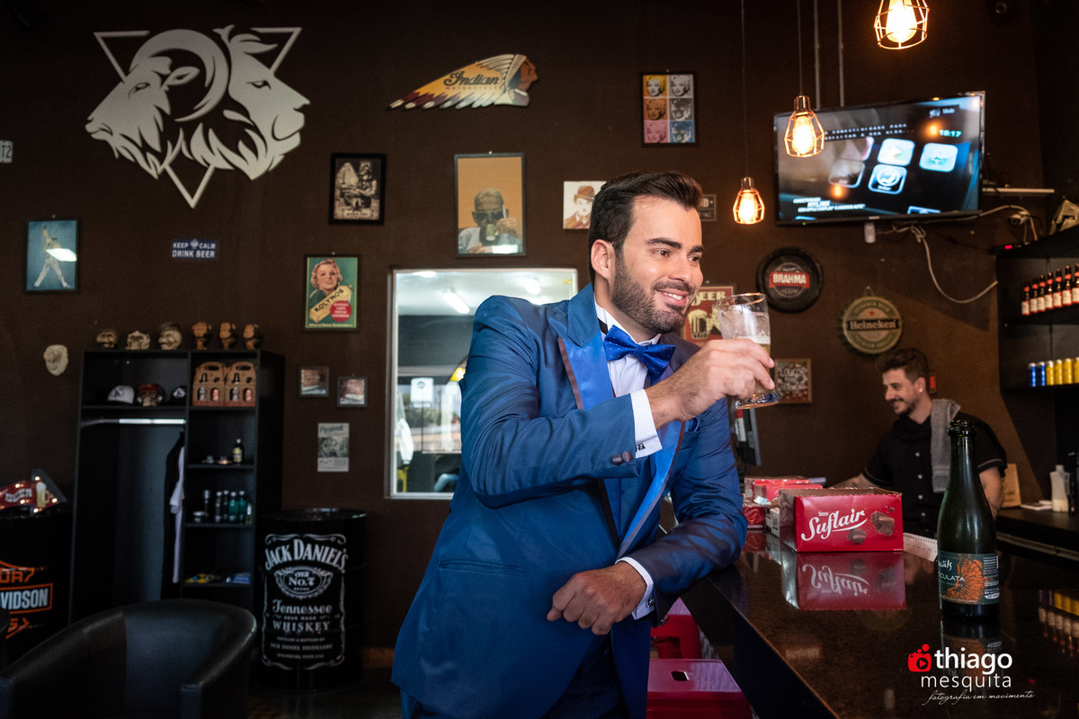 Making of do noivo Julio Cesar na Barbearia Carneiro Leão