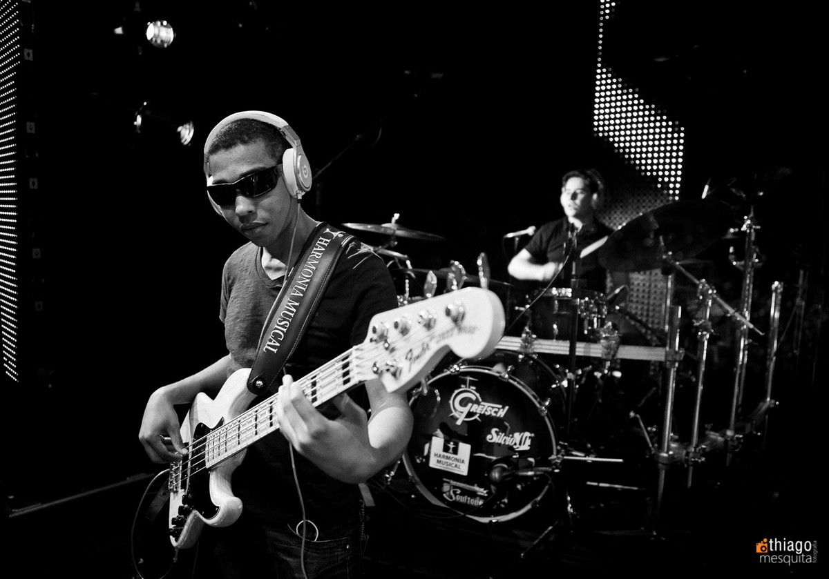 baixista - itumbiara - gravação dvd rubens barcelos - thiago Mesquita - fotografia de show