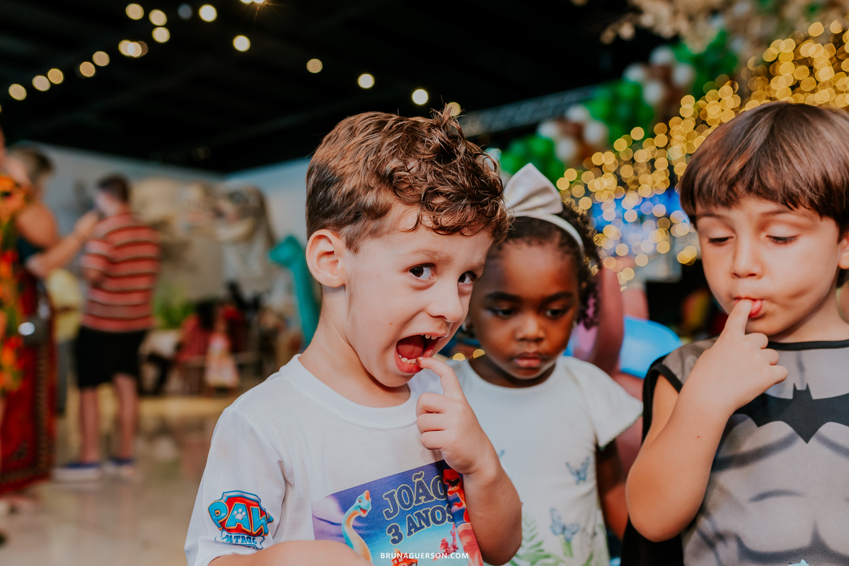 fotografia festa infantil casa de festas nautilus Rio de Janeiro ilha do governador 3 anos dinossauro