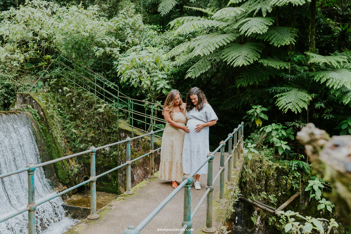 fotografia ensaio gestante externo Teresópolis Rio de Janeiro natureza mae de gêmeos duas maes 