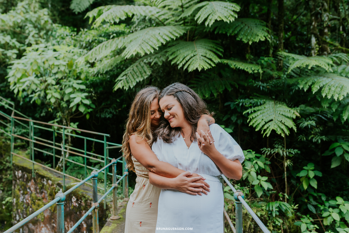 fotografia ensaio gestante externo Teresópolis Rio de Janeiro natureza mae de gêmeos duas maes 