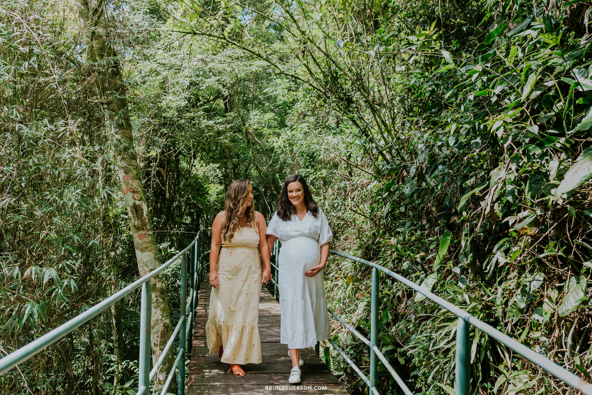 fotografia ensaio gestante externo Teresópolis Rio de Janeiro natureza mae de gêmeos duas maes 